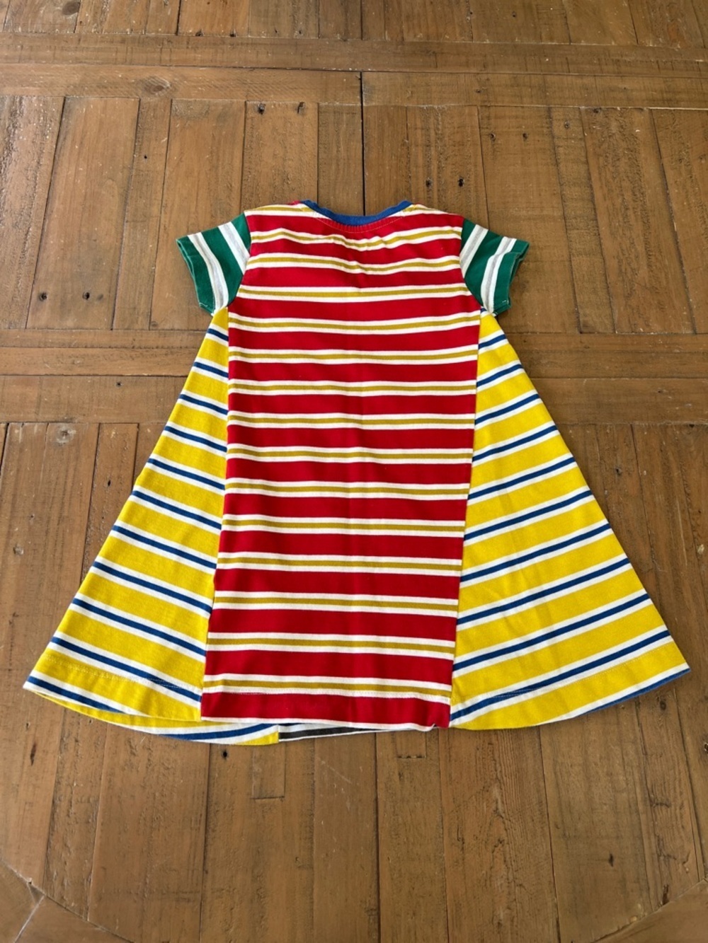 Mini Boden Harry Potter colorful stripe short sleeve shift dress 3-4 years - Picture 6 of 6